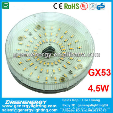 CER RoHS UL TÜV genehmigt, gx53, 4.5w, LED-Spot-Licht